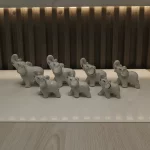 ELEFANTES X7 PORCELANA