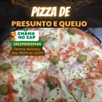 Pizza de presunto e queijo