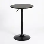 Mesa barra regulable 60cm Negro