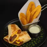 Cheese & Bacon Burger Wrap