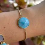 Pulsera halada Larimar
