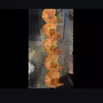 Camarão com queijo separado