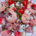 Ceviche Mix (salmão, tilápia, camarão e kani)