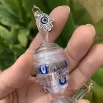 Evil eye dije plateado