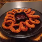 Anéis de Cebola empanada