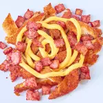 Frango Panado 120g + Bacon e Cheddar