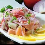 Ceviche Misto (Salmão e Tilápia)