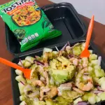 Aguachile con Tostitos