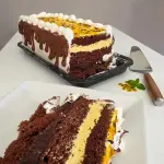 Torta de Brigadeiro com Maracujá