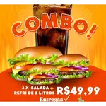 3 X-salada e um refrigerante de 2 litros