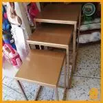 juego de mesas de hierro