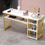 Mesa  de manicura con estantes