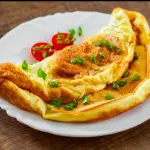 Omelete C/ Queijo e Salsinha
