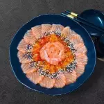 carpaccio de salmao 20 peças