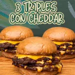 3 TRIPLES C/CHEDDAR