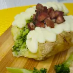 Recheada Brócolis com bacon