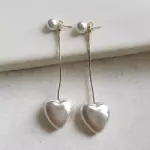 Aros corazón desmontable
