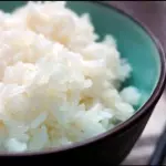 Porção de arroz japonês