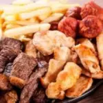 CARNE, FRANGO, CORAÇÃO, CALABRESA