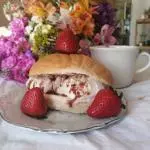 Concha con nieve