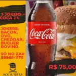 Promo 3x Coringas Bacon + Coca 2L