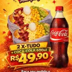 2 X-Tudo + Coca Cola 600ml