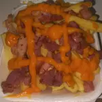 Batata Cheddar e bacon