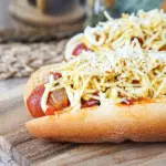 Cachorro quente de salsicha