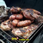 Frango na brasa + batata +3 toscanas