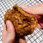 cookie rellena de dulce de leche