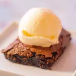 Brownie - Com sorvete