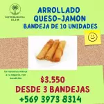 ARROLLADO QUESO JAMON BANDEJA 10 UNI
