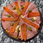 Pizza Jamón y Morrón