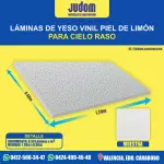 LAMINA YESO VINIL PIEL DE LIMON