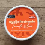 Queijo recheado com tomate seco