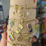Pulseras estilo Pandora 3 dijes