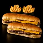 2 Lomcheese + Papas Fritas
