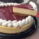 Rebanada Pastel Queso con Frambuesa