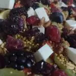 Ensalada de frutos rojos.