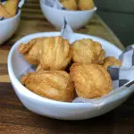 Mini churros recheio doce de leite