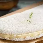 Tapioca Côco e queijo