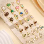Anillos con piedra colores