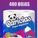 PAPEL SANITARIO  CARICIAS AZUL 400H