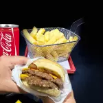 Hamburger/batata/refri 350 ml