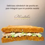Sándwich de Pavita (Pan Integral)