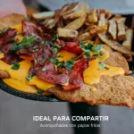 Milanesa C/cheddar y bacon