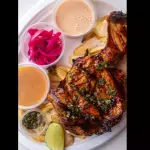 Plato pollo asado