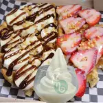 Waffles encanto + helado