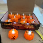 CY21-LÁMPARA CALABAZA Y ARAÑA