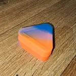 Slick Triângulo Laranja/rosa/azul
